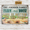 uni Cute Farm House Better On The Farm Custom Name Rectangle Metal Sign