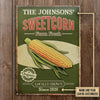 uni Realistic Corn Farm Fresh Organic Green Rectangle Metal Sign Custom Name