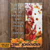 uni Chicken Poultry Farm Autumn Homestead Rectangle Metal Sign Custom Name