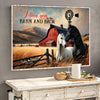 Uni Personalized Gifts For Couple Wall Art, Horse Couple I Love You To The Barn