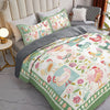 Uni All Season Quilt 3-Piece Set Chicken Springtime Hens