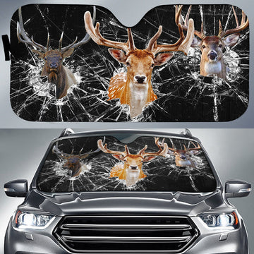 Uni Deer Broken Glasses 3D Sun Shade