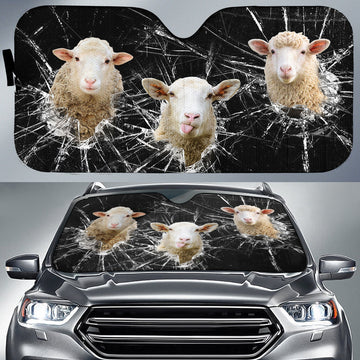Uni Sheep Broken Glasses 3D Sun Shade