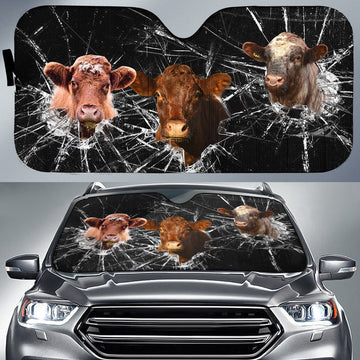 Uni Shorthorn Broken Glasses 3D Sun Shade