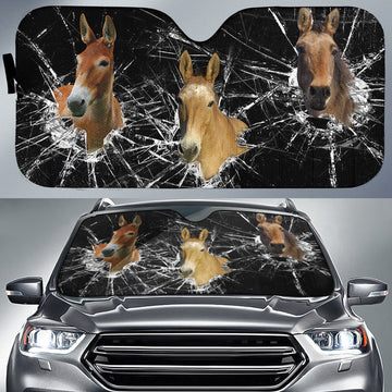 Uni Mule Broken Glasses 3D Sun Shade