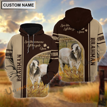 Uni Personalized Name Brahman Live Like Someone Left The Gate 3D Shirt