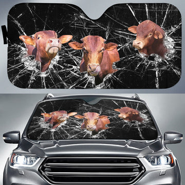 Uni Beefmaster Broken Glasses 3D Sun Shade