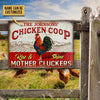 uni Customized Name Chicken Coop Rise And Shine All Printed 3D Metal Sign