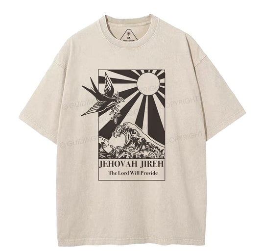 The Lord Will Provide Christian Washed TShirt