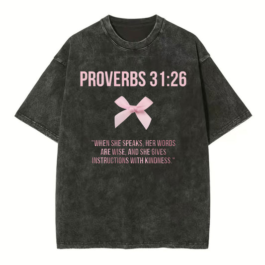 When She Speaks Christian Washed TShirt