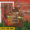 Uni Personalized Name Highland Cattle All Over Printed 3D Apron
