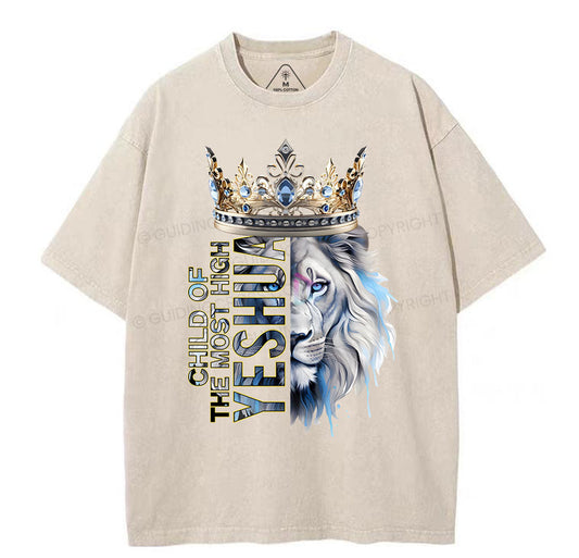 Child Of The Most High Christian Washed T-Shirt Sale - GuidingCross