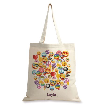 Emoji Personalized Canvas Tote
