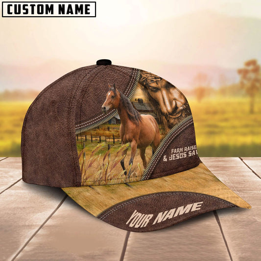 Uni Horse Farm & Jesus Customized Name Cap