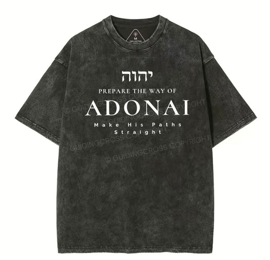 ADONAI Chirstian Washed TShirt