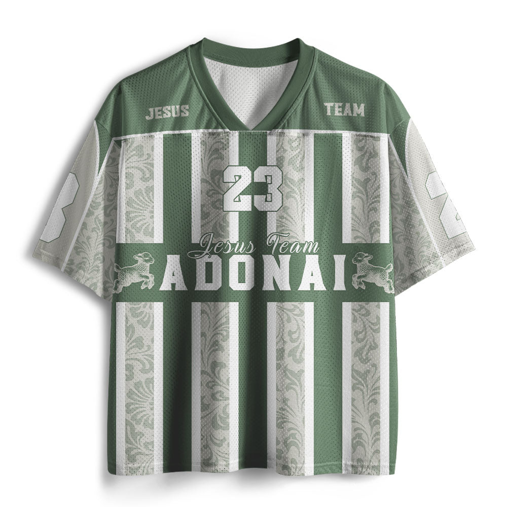 UniJames Adonai Christian Green Mesh Jersey