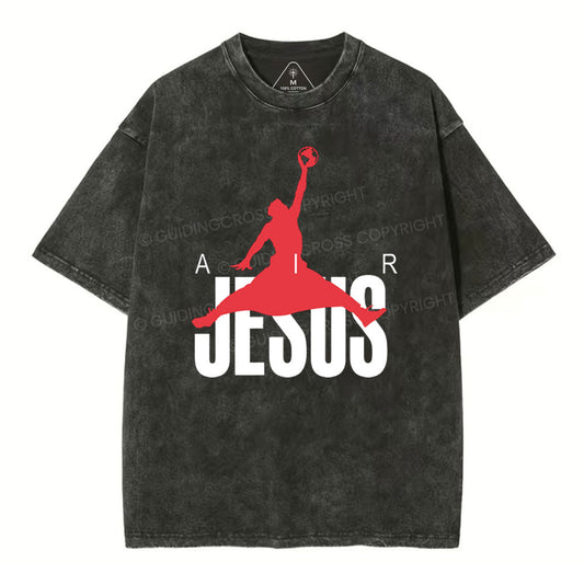 Air Jesus Christian Washed TShirt