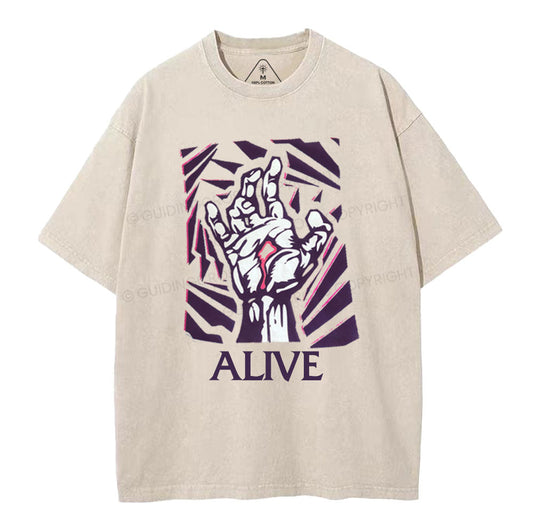 Alive Christian Washed TShirt