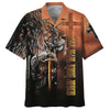UniJames All Hail King Jesus And Lion Hawaiian Shirt - Best Hawaiian Shirts - Christian Hawaiian Shirt