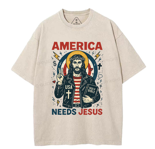 NewSample Christian Washed TShirt