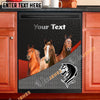 Uni Horse Cattle Metal Pattern Custom Name Dishwasher Door Cover
