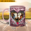 Uni Hereford Couple Personalized Name Two Tone Mug