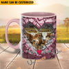 Uni Texas Longhorn Couple Personalized Name Two Tone Mug