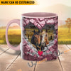 Uni Horse Couple Personalized Name Two Tone Mug