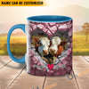 Uni Hereford Couple Personalized Name Two Tone Mug