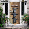 Uni Personalized Name Black Angus Door Cover