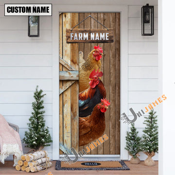 Uni Personalized Name Chicken Door Cover