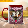 Uni Hereford Couple Personalized Name Two Tone Mug