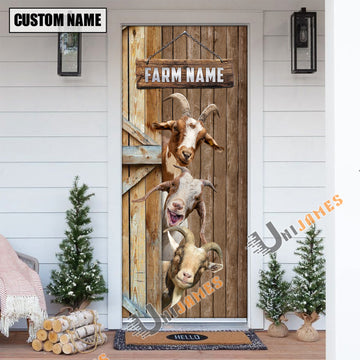 Uni Personalized Name Goat Door Cover