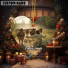 Uni Personalized Jesus and Brown Swiss – Faithful Farm Acrylic Ornament