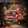 Uni Personalized Brown Swiss Christmas Farm Truck Custom Shape Acrylic Ornament