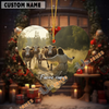 Uni Personalized Jesus and Simmental – Faithful Farm Acrylic Ornament