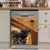 Uni Black Angus Brown Custom Name Dishwasher Door Cover