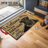 Uni Belted Galloway Peekaboo Custom Farm Name Custom Year Coir Doormat