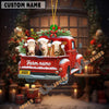 Uni Personalized Hereford Christmas Farm Truck Custom Shape Acrylic Ornament