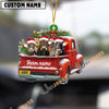Uni Personalized Brown Swiss Christmas Farm Truck Custom Shape Acrylic Ornament