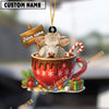 Uni Personalized Charolais Moo-ry Christmas Cocoa Mug Acrylic Ornament