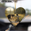 Uni Personalized Jesus and Black Angus – Faithful Farm Acrylic Ornament