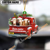 Uni Personalized Hereford Christmas Farm Truck Custom Shape Acrylic Ornament