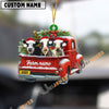 Uni Personalized Holstein Christmas Farm Truck Custom Shape Acrylic Ornament