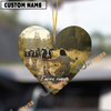 Uni Personalized Jesus and Holstein – Faithful Farm Acrylic Ornament