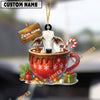Uni Personalized Brahman Moo-ry Christmas Cocoa Mug Acrylic Ornament