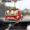 Uni Personalized Sheep Christmas Farm Truck Custom Shape Acrylic Ornament