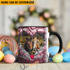 Uni Horse Couple Personalized Name Two Tone Mug