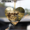Uni Personalized Jesus and Brown Swiss – Faithful Farm Acrylic Ornament