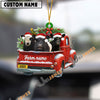 Uni Personalized Belted Galloway Christmas Farm Truck Custom Shape Acrylic Ornament